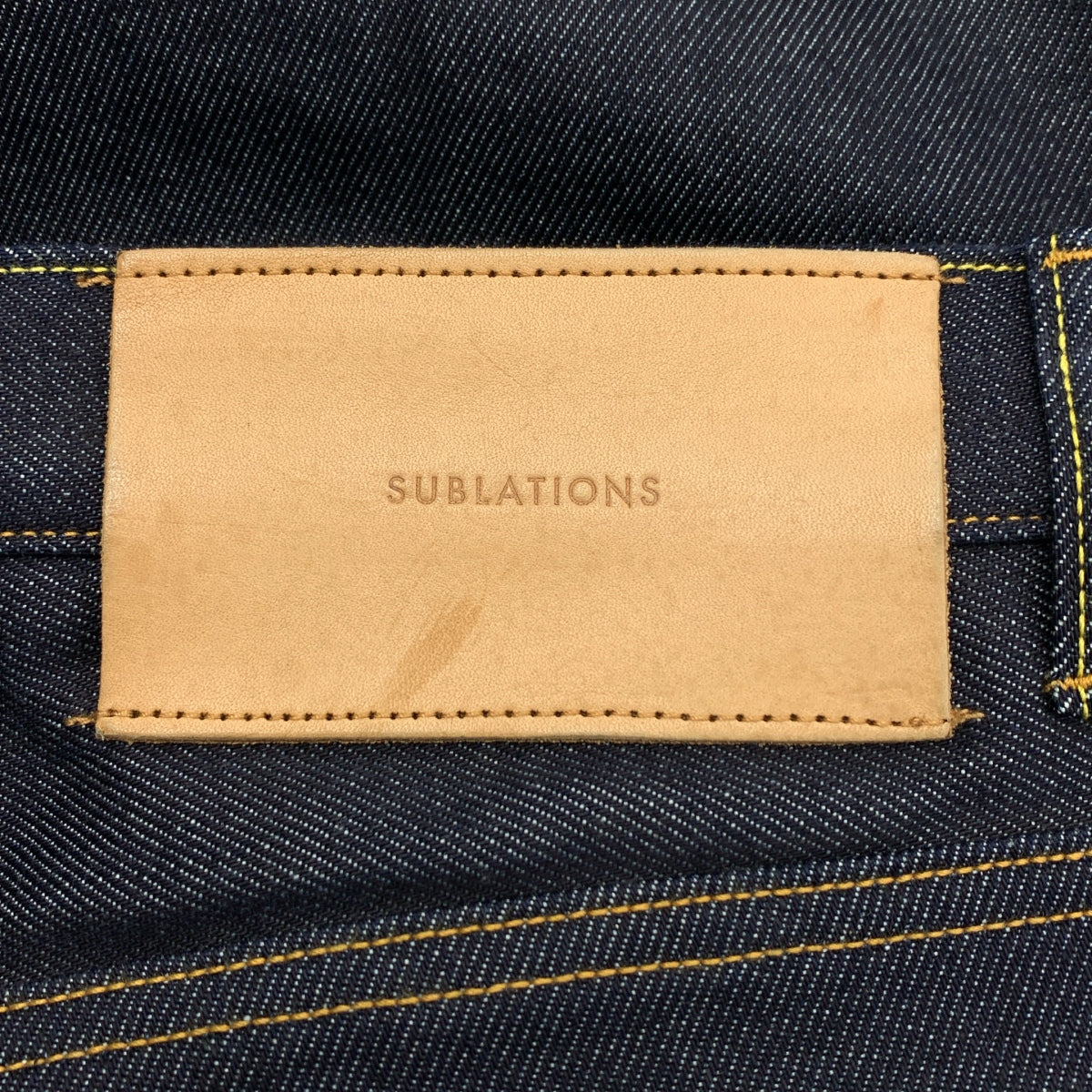 SUBLATIONS | 雙褶寬牛仔褲 | 0 碼 | 男士