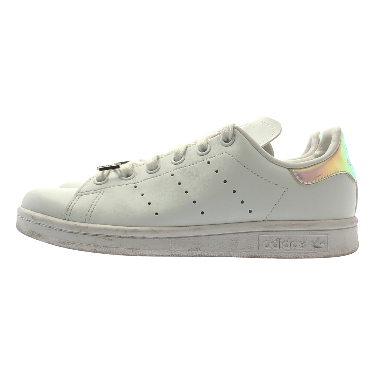 adidas / 아디다스 | STAN SMITH / IF0104 스탠스 미스 로고 브래킷 가죽 스니커즈 | 22 | 화이트 | 여성
