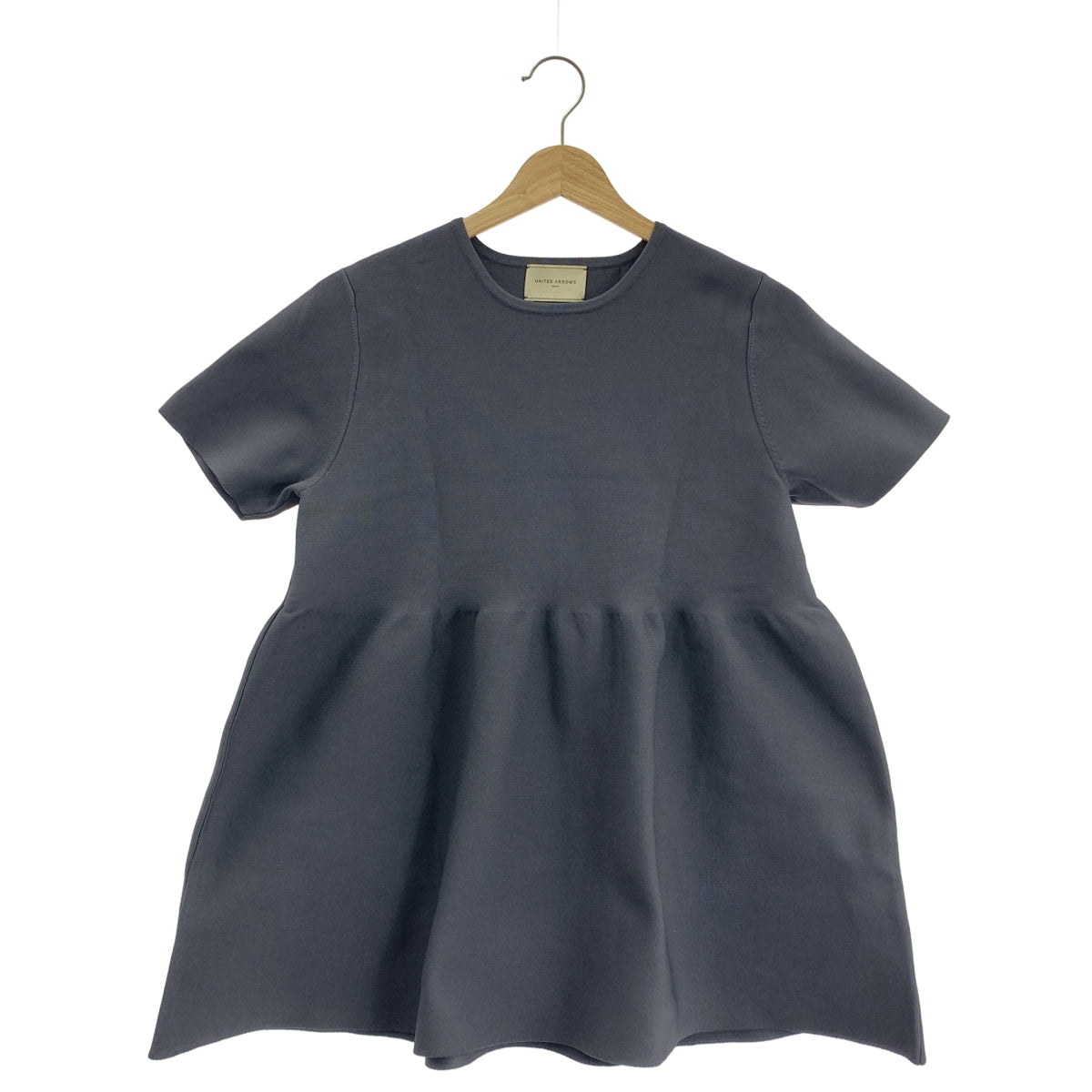 UNITED ARROWS | 荷葉邊短袖針織衫 |