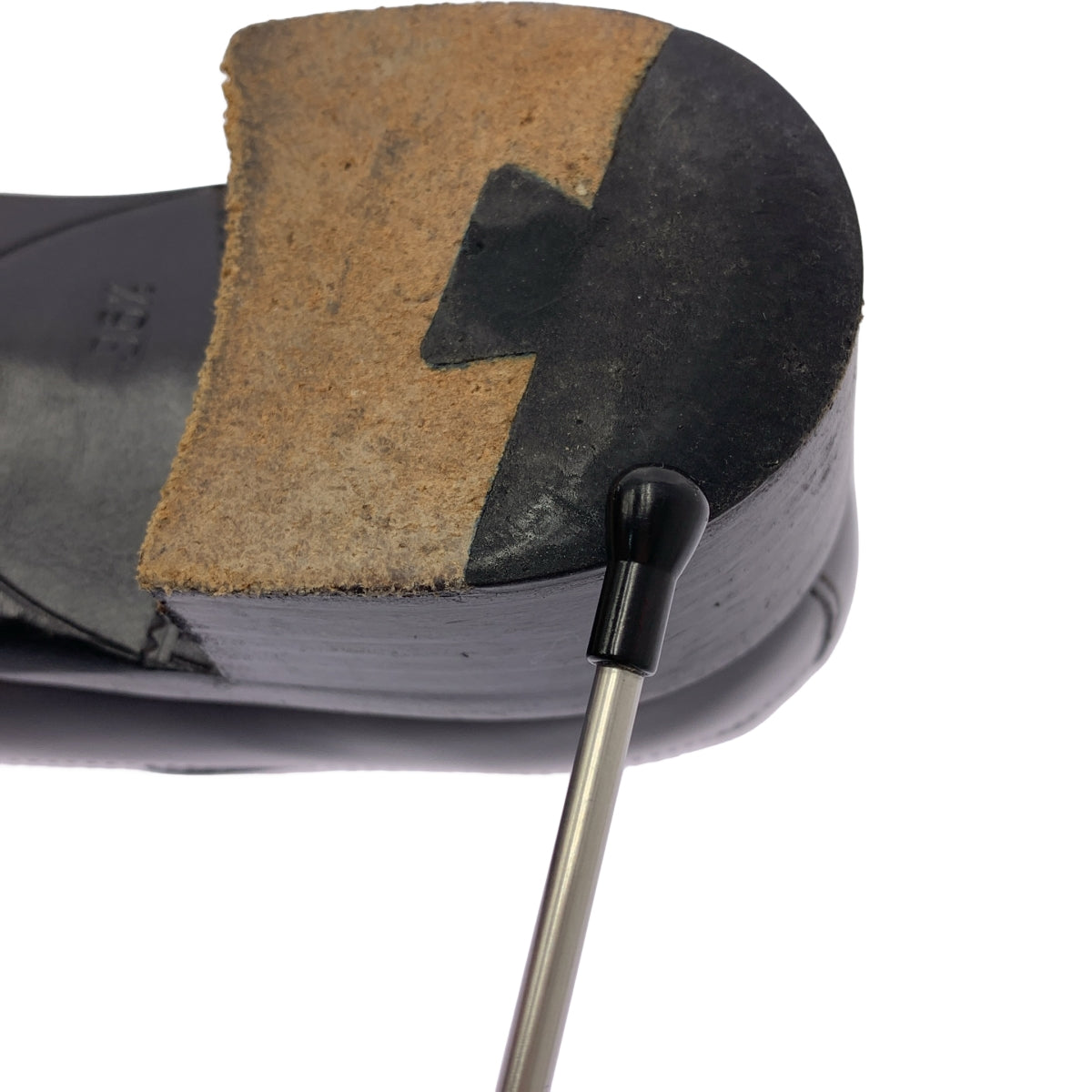 PRADA / 프라다 | 가죽 날개 팁 드레스 신발 | 36 1/2 | 블랙 | 여성