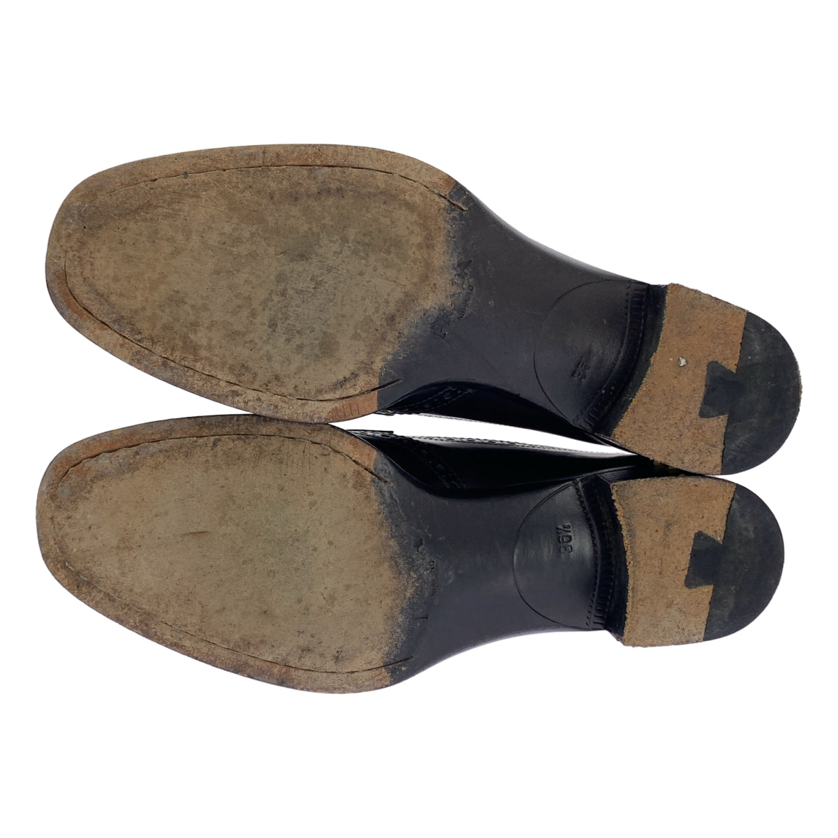 PRADA / 프라다 | 가죽 날개 팁 드레스 신발 | 36 1/2 | 블랙 | 여성