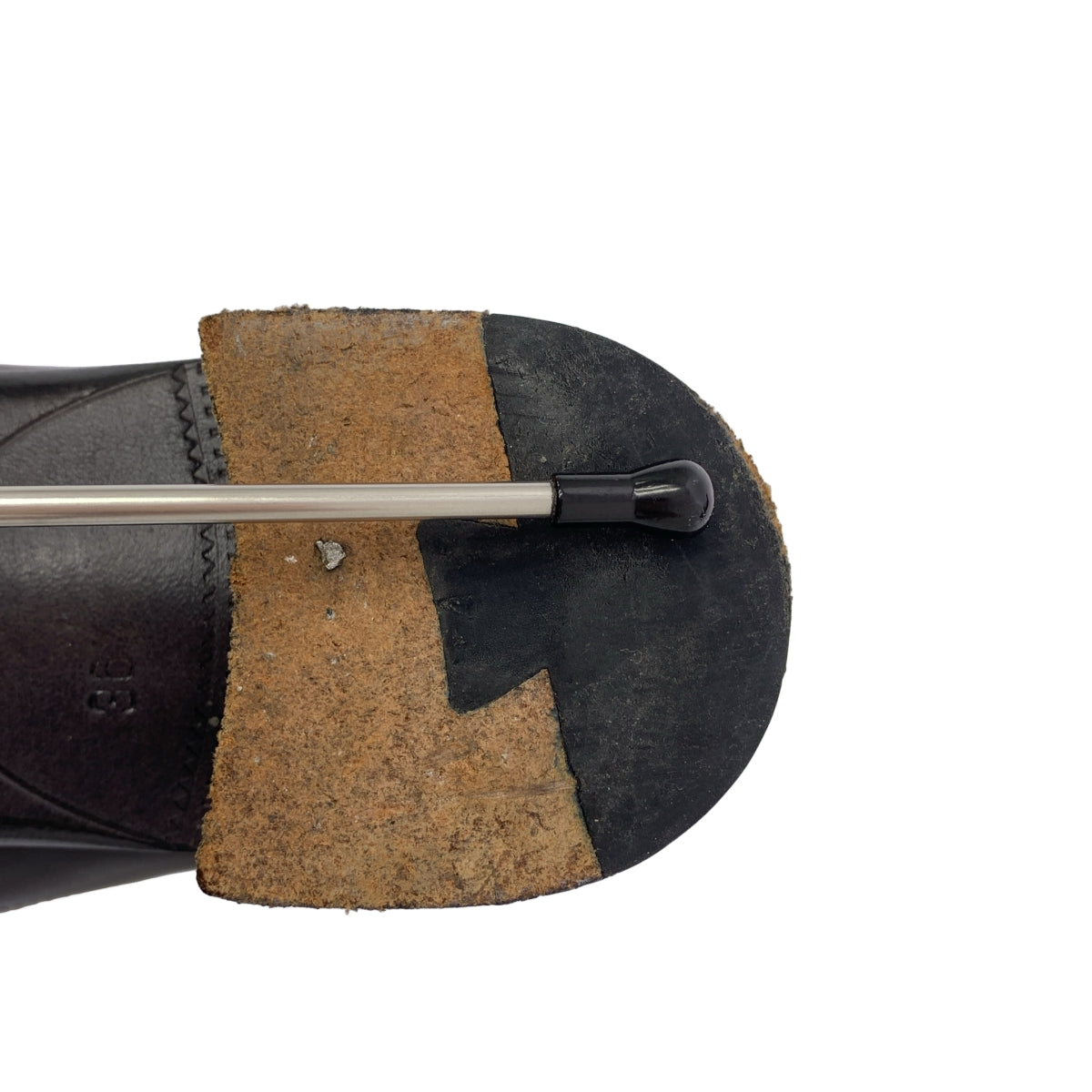 PRADA / 프라다 | 가죽 날개 팁 드레스 신발 | 36 1/2 | 블랙 | 여성