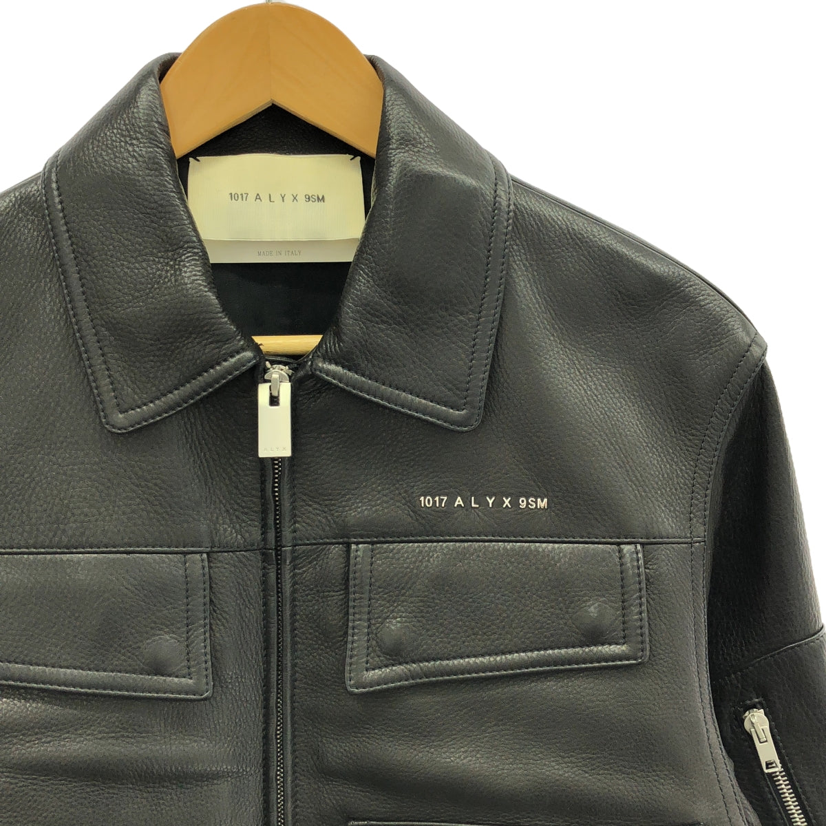 1017 ALYX 9SM / ALYX | LTR POLICE JACKET Leather Logo Police Jacket | S | Black | Men's