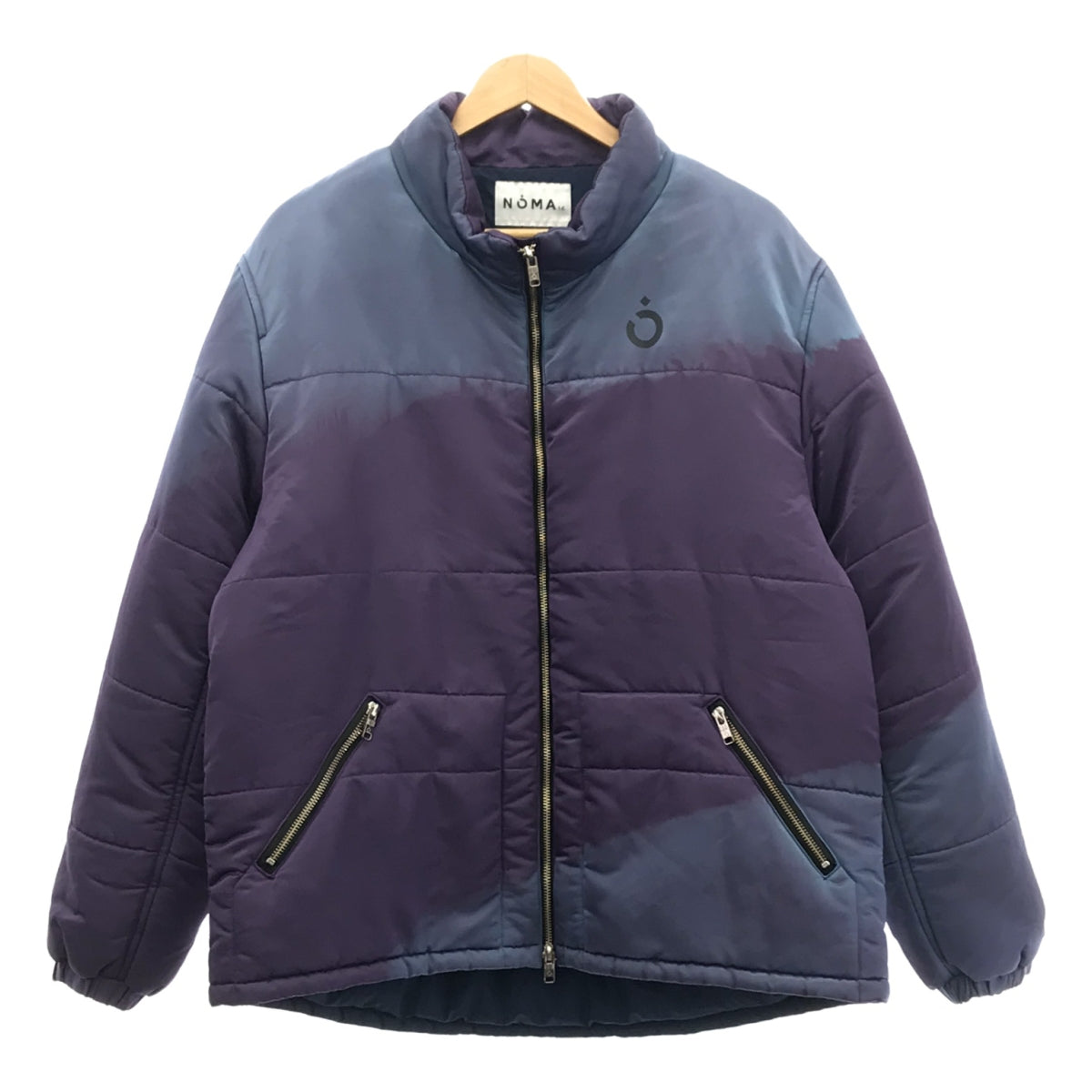 【美品】  NOMA ｔ.d / ノーマティーディ | HAND DYED PUFFER JACKET / ハンド ダイ パファー ジャケット / 総裏地 | 3 | パープル/ネイビー系 | メンズ