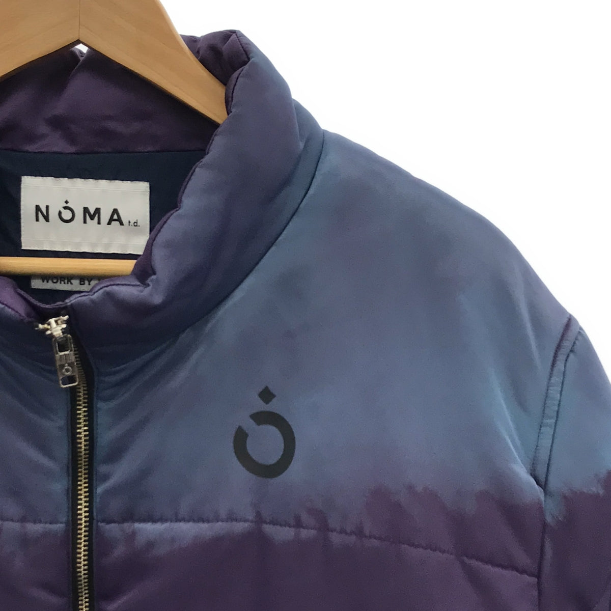 【美品】  NOMA ｔ.d / ノーマティーディ | HAND DYED PUFFER JACKET / ハンド ダイ パファー ジャケット / 総裏地 | 3 | パープル/ネイビー系 | メンズ