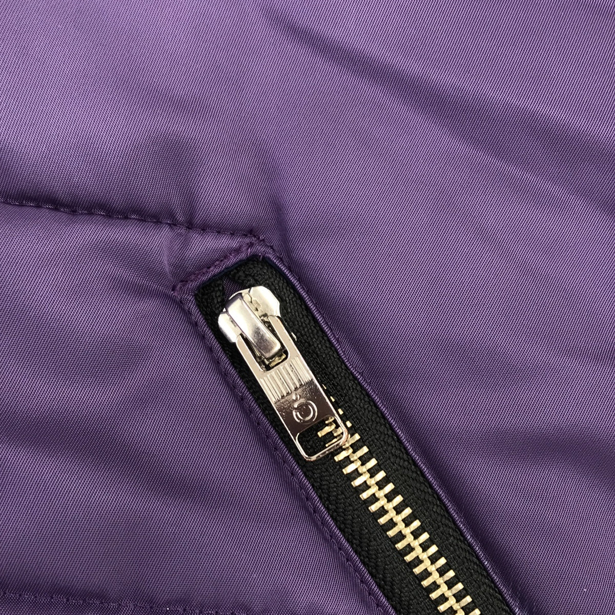 【美品】  NOMA ｔ.d / ノーマティーディ | HAND DYED PUFFER JACKET / ハンド ダイ パファー ジャケット / 総裏地 | 3 | パープル/ネイビー系 | メンズ