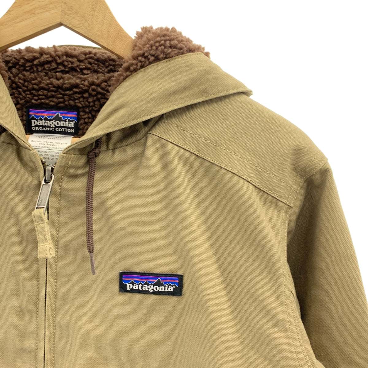 Patagonia / パタゴニア | ラインドキャンバス ボア フーディジャケット | XS | メンズ