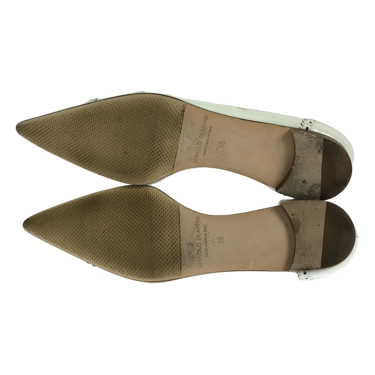 MANOLO BLAHNIK / Manolo Blahnik | Straight tip pointed toe flat pumps | 38 |