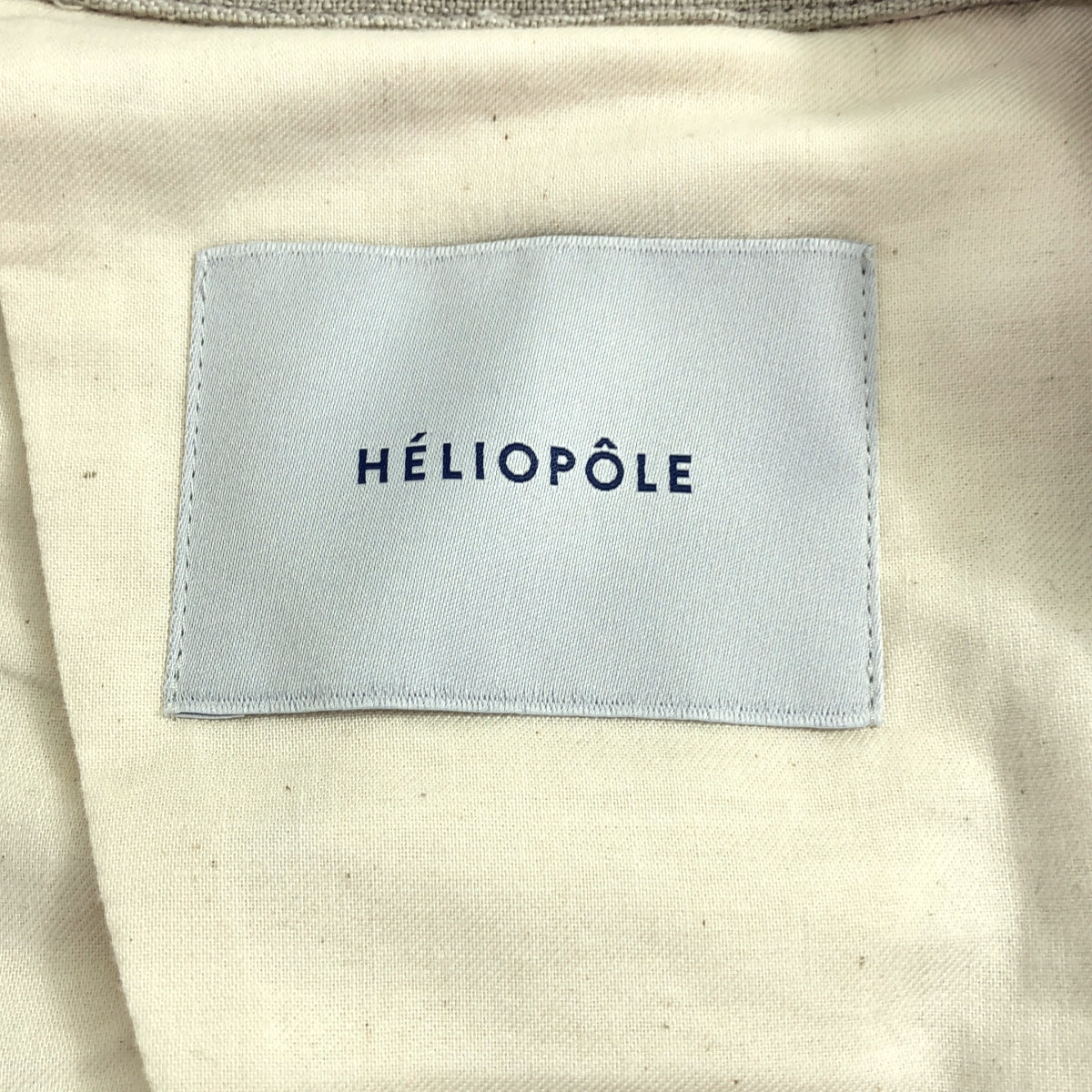 HELIOPOLE / エリオポール | DUNGAREES LINEN OVER COAT / リネン オーバー ドンゴロス コート | 36 | レディース