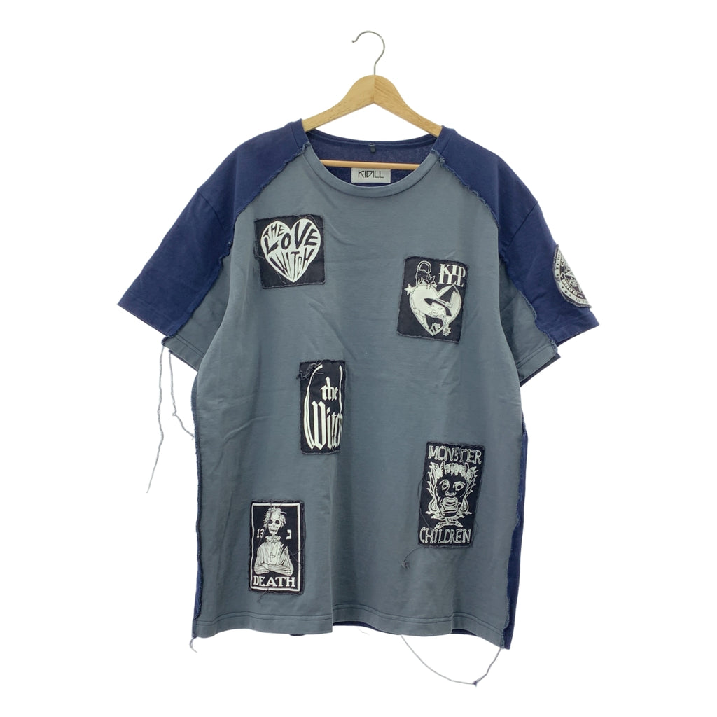 KIDILL / 키딜 | DOCKING PATCH T-SHIRT 패치 재구축 컷소우 | F | 남성