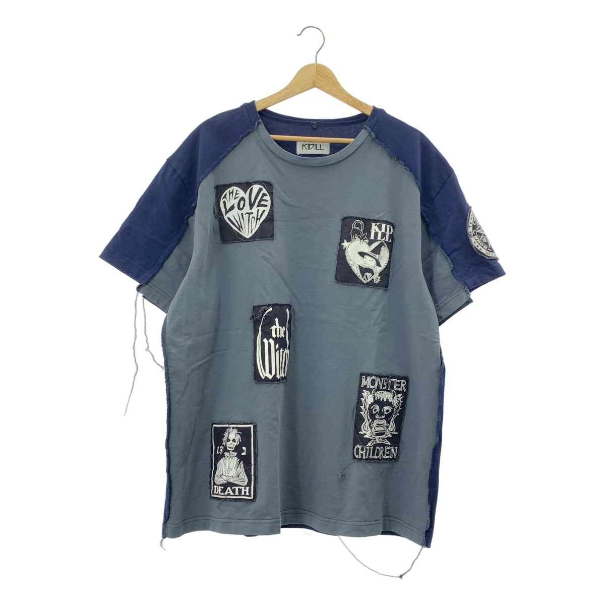 KIDILL / キディル | DOCKING PATCH T-SHIRT パッチ 再構築 カットソー | F | メンズ