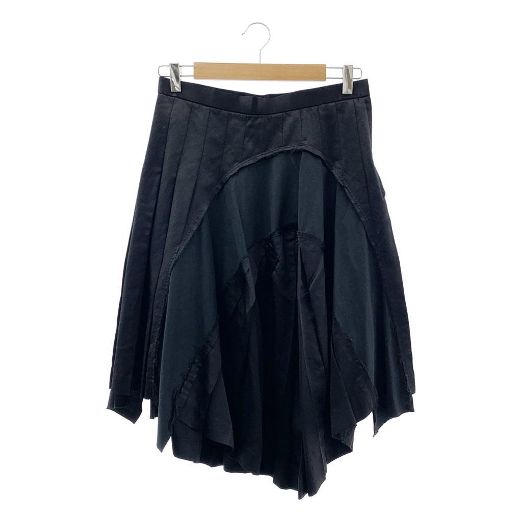 COMME des GARCONS / 콤데 갤슨 | 2007SS | 울 실크 다른 소재 전환 스커트 | S |