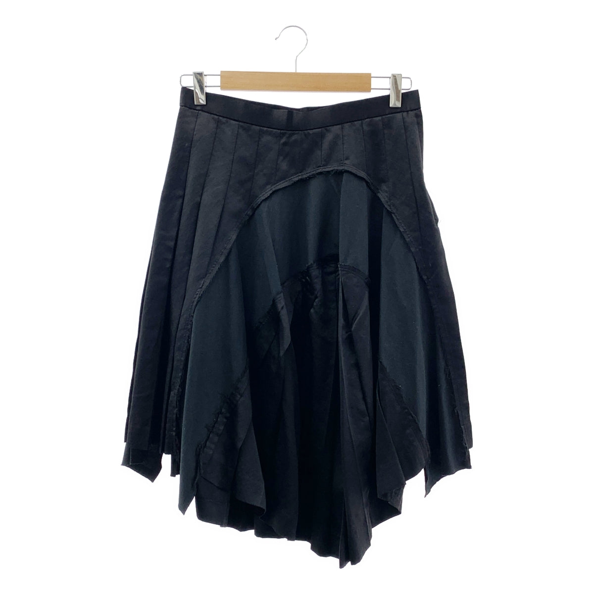 COMME des GARCONS / 콤데 갤슨 | 2007SS | 울 실크 다른 소재 전환 스커트 | S |