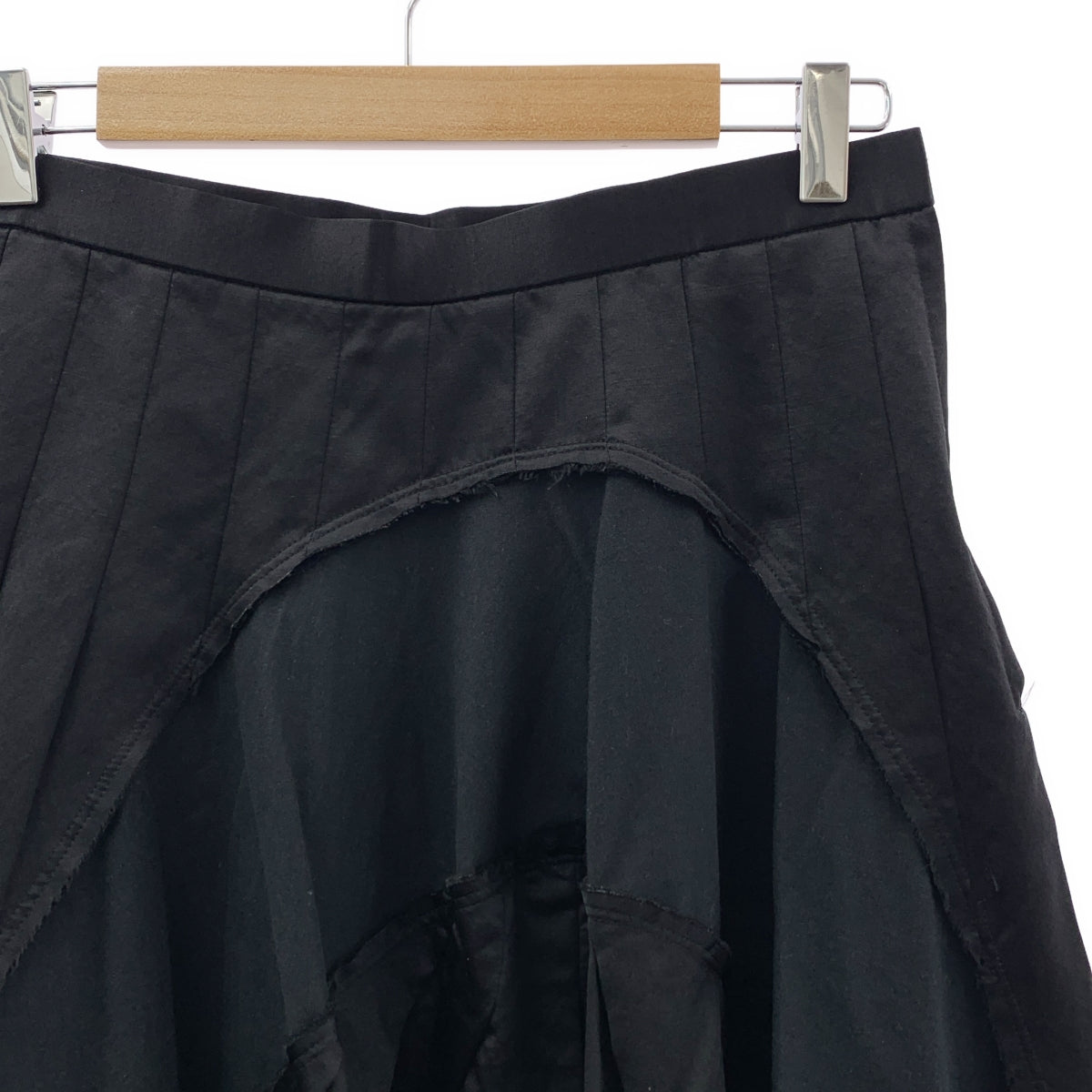 COMME des GARCONS / 콤데 갤슨 | 2007SS | 울 실크 다른 소재 전환 스커트 | S |