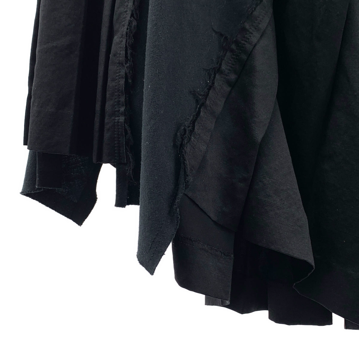 COMME des GARCONS / 콤데 갤슨 | 2007SS | 울 실크 다른 소재 전환 스커트 | S |