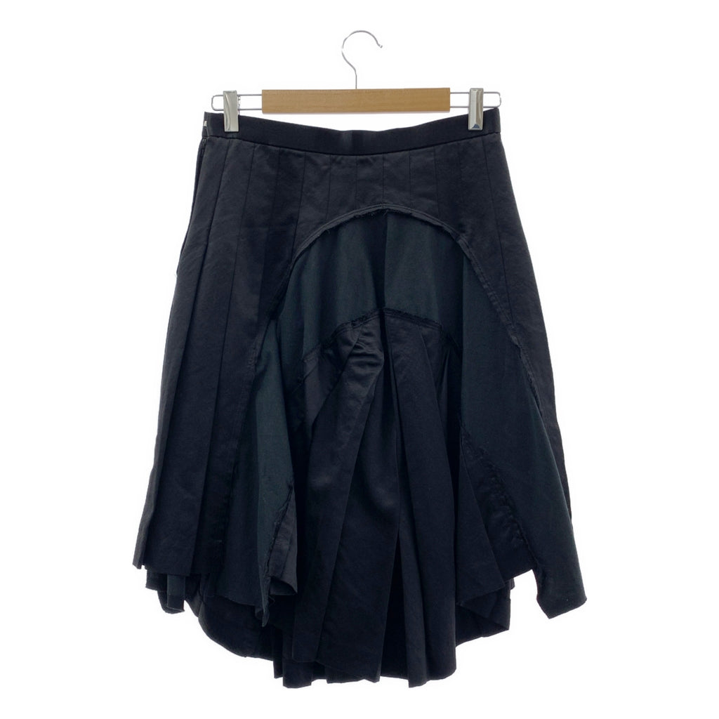 COMME des GARCONS / 콤데 갤슨 | 2007SS | 울 실크 다른 소재 전환 스커트 | S |