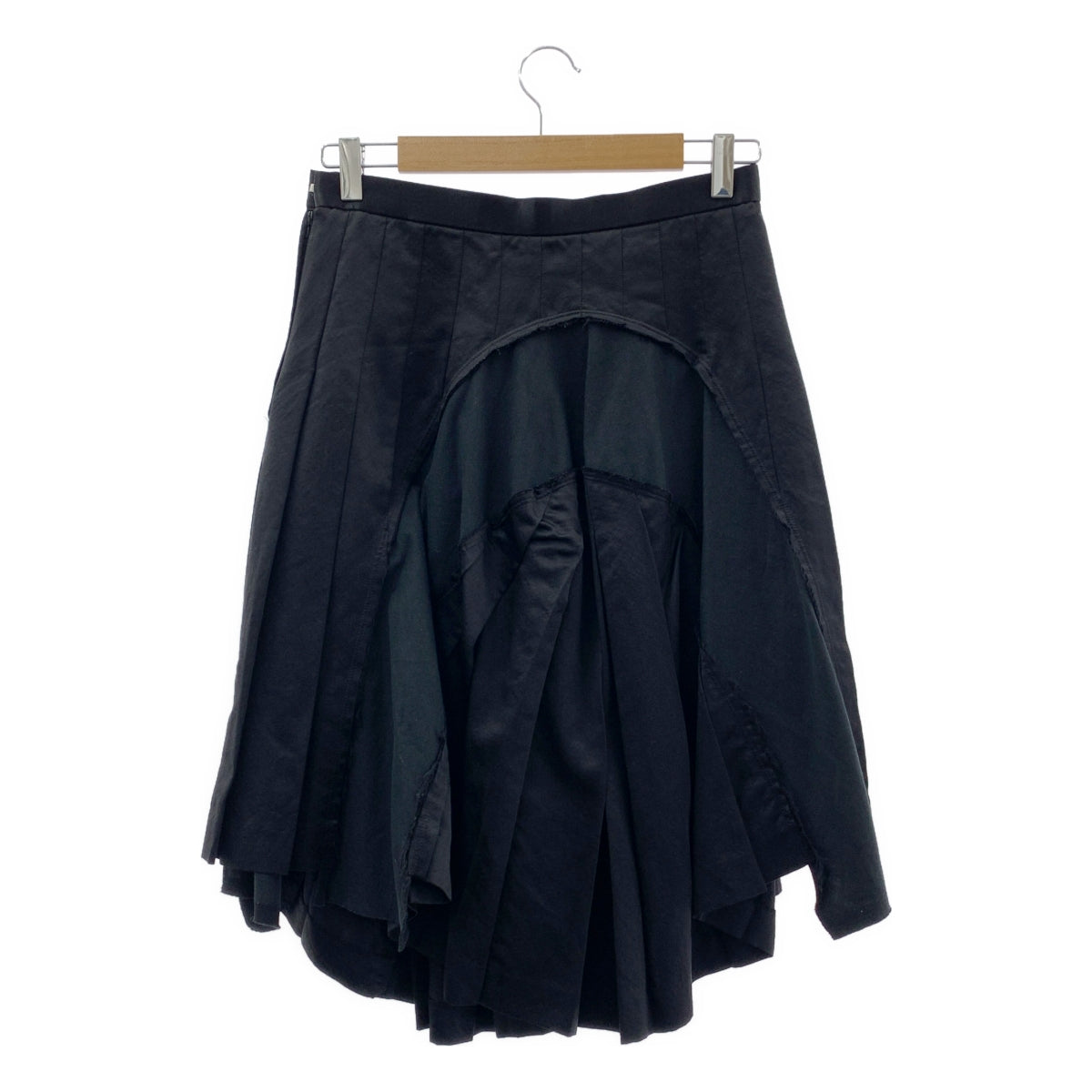 COMME des GARCONS / 콤데 갤슨 | 2007SS | 울 실크 다른 소재 전환 스커트 | S |