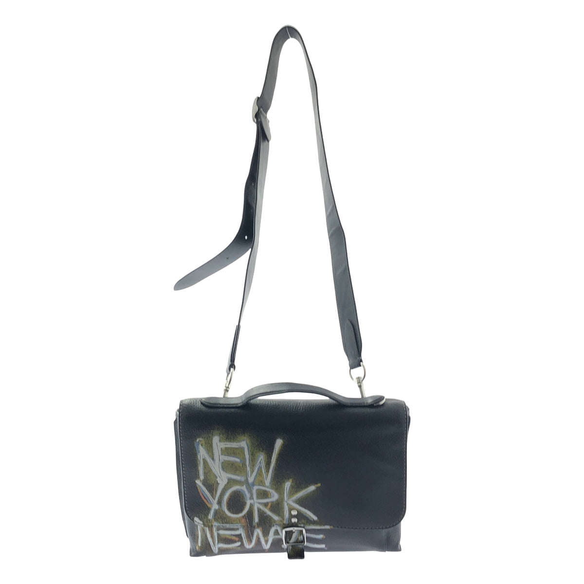 COACH / コーチ | × JEAN MICHEL BASQUIAT バスキア / ローグ メッセンジャー バッグ | ブラック | メンズ