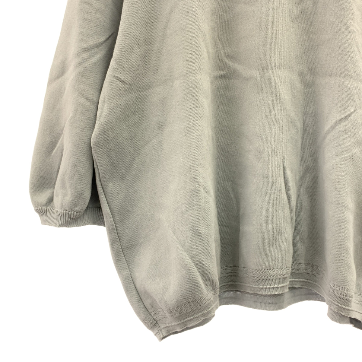 mina perhonen / ミナペルホネン | rein コットン ハーフスリーブ ニット | 38 | グレー | レディース