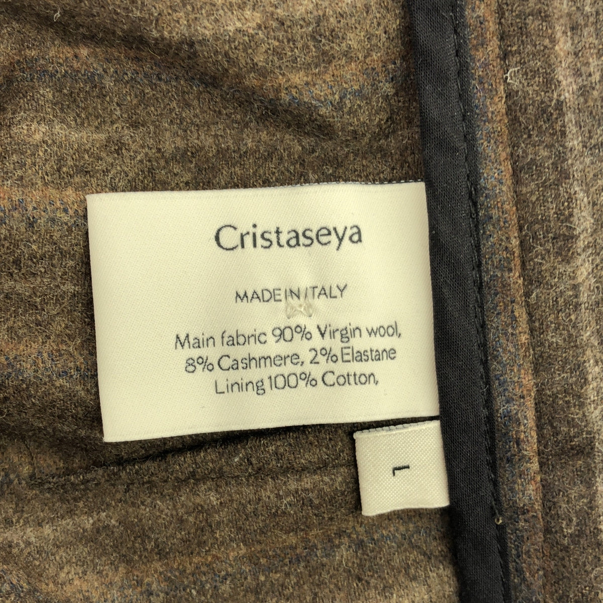 Cristaseya / クリスタセヤ | 2022AW | double pleated wide pants カシミヤ混紡 スラックスパンツ | L | メンズ