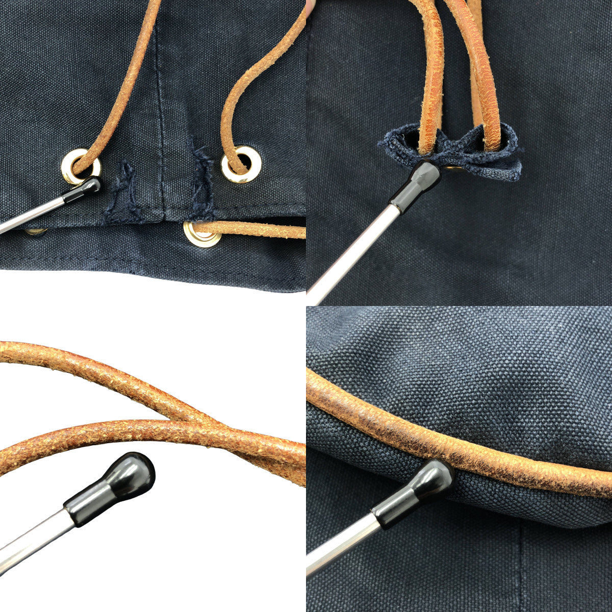 HERMES / エルメス | ポロションミミル GM 巾着型 Hロゴ キャンバス ショルダーバッグ |