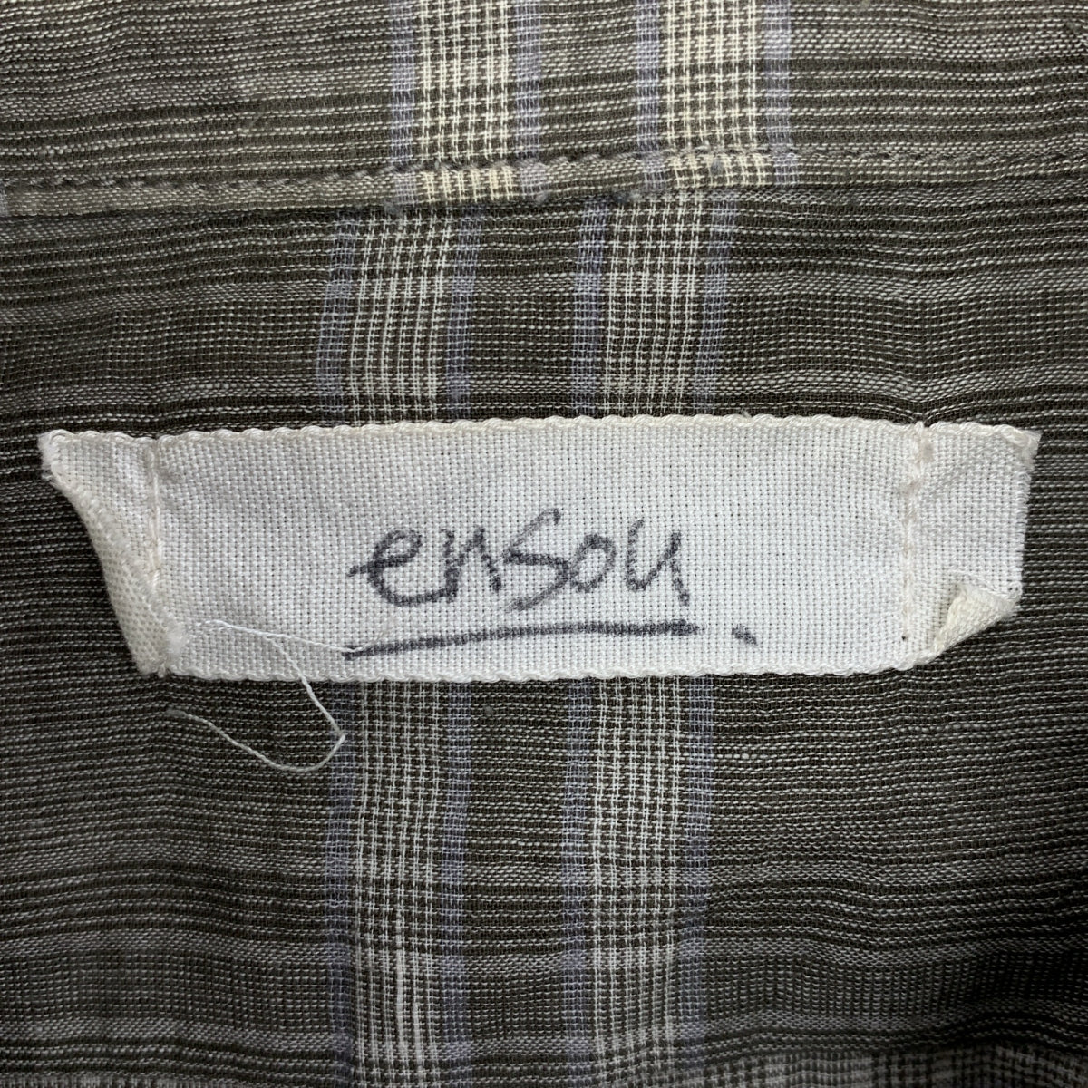 ensou / エンソウ | コットン チェック リボンシャツ | S | メンズ
