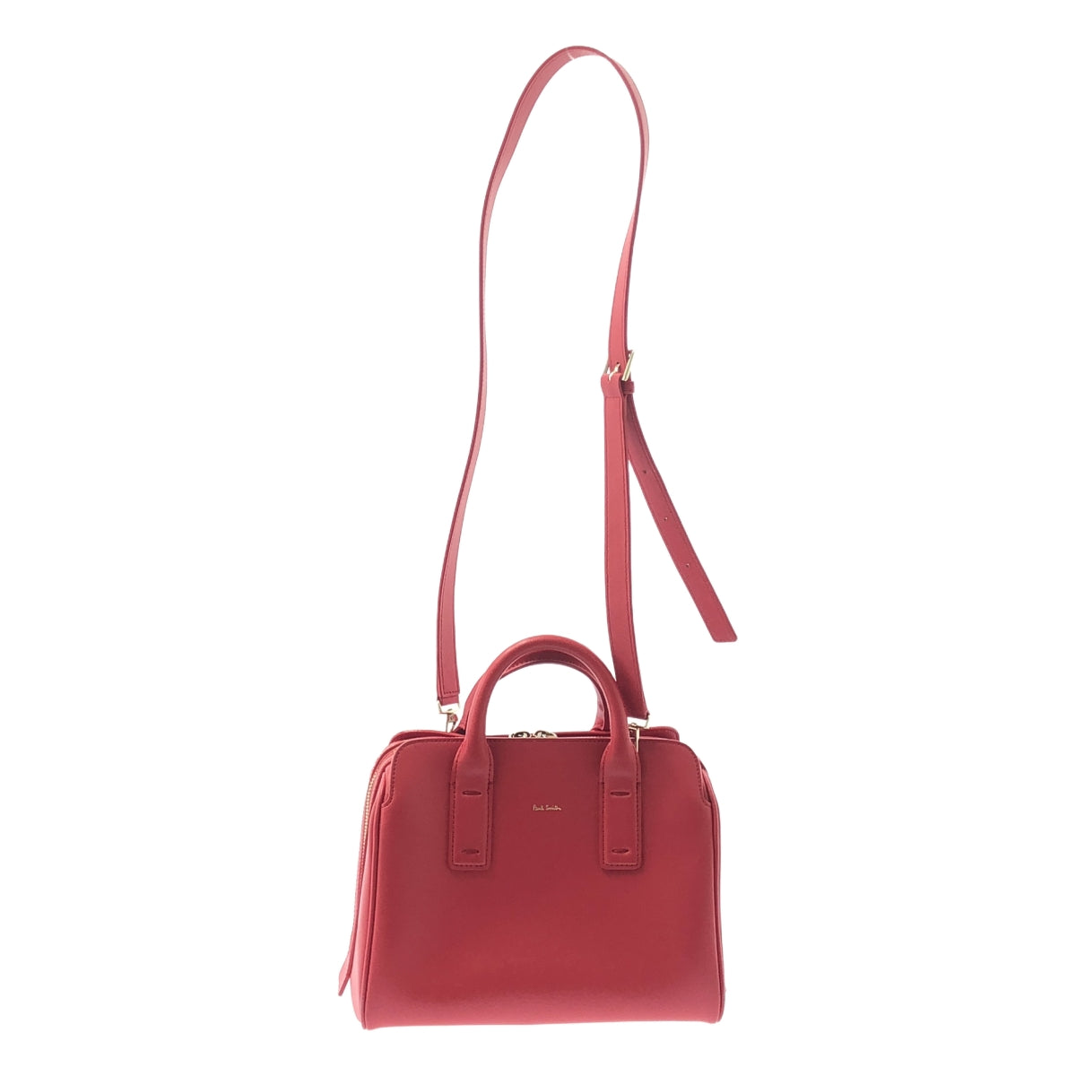 Paul Smith | 2WAY 皮革波士頓包 | 紅色 | 女款