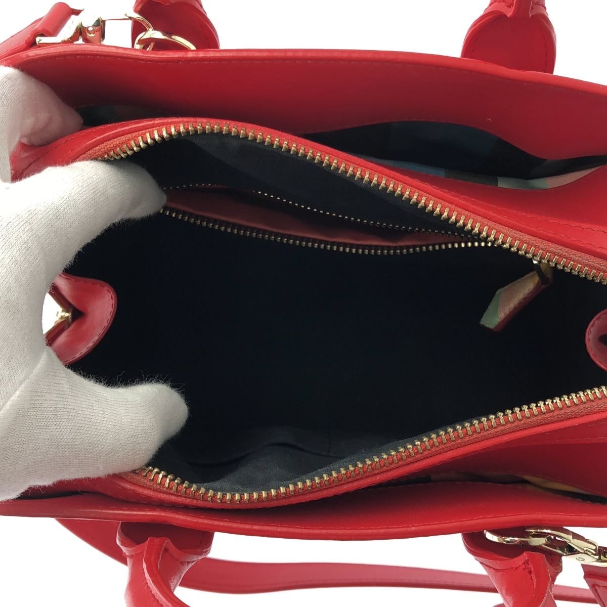 Paul Smith / ポールスミス | 2WAY レザー ボストン バッグ | レッド | レディース