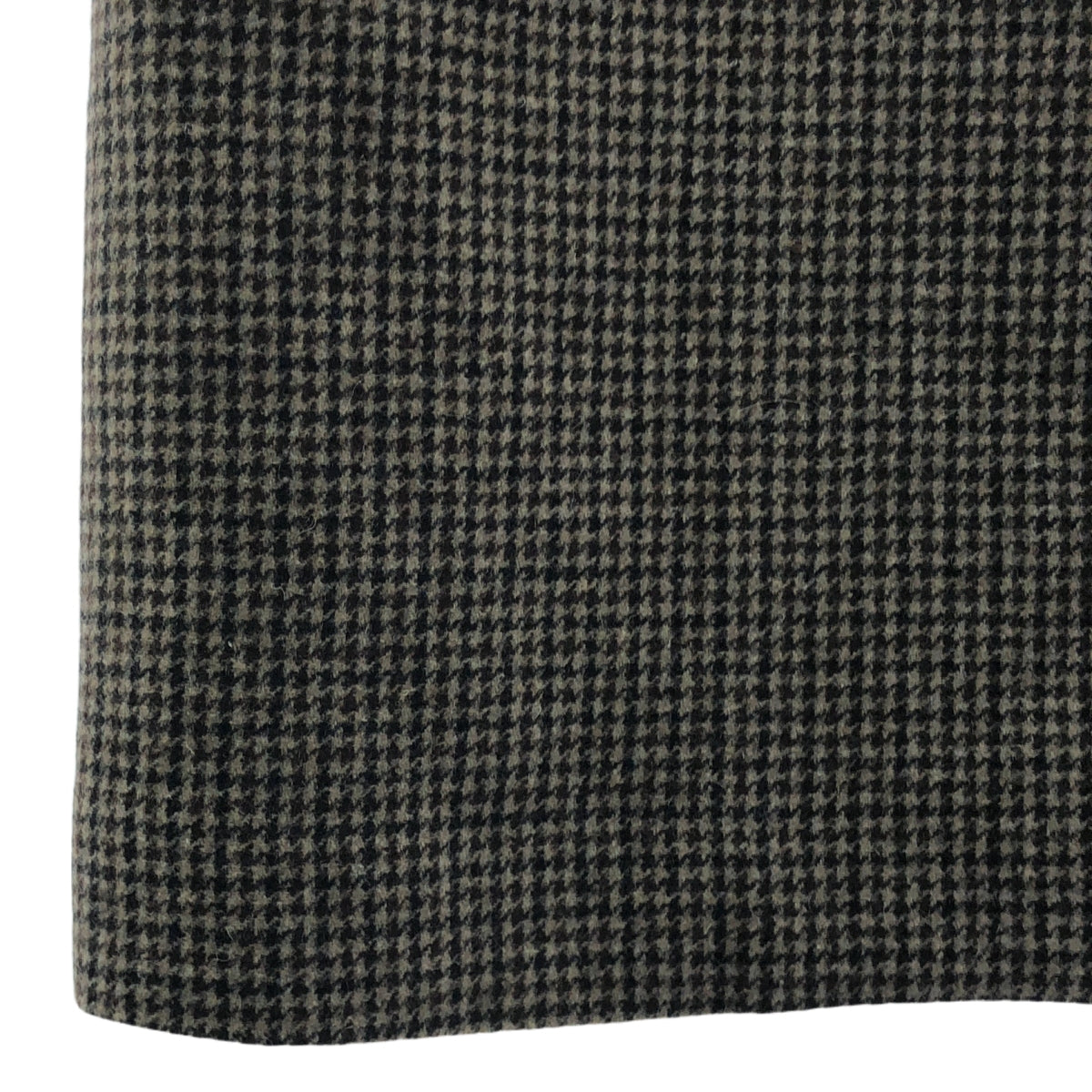 A.P.C. / アーペーセー | ウール 千鳥格子 ステンカラー コート / 総裏地 | 36 | ブラウン/ブラック | レディース