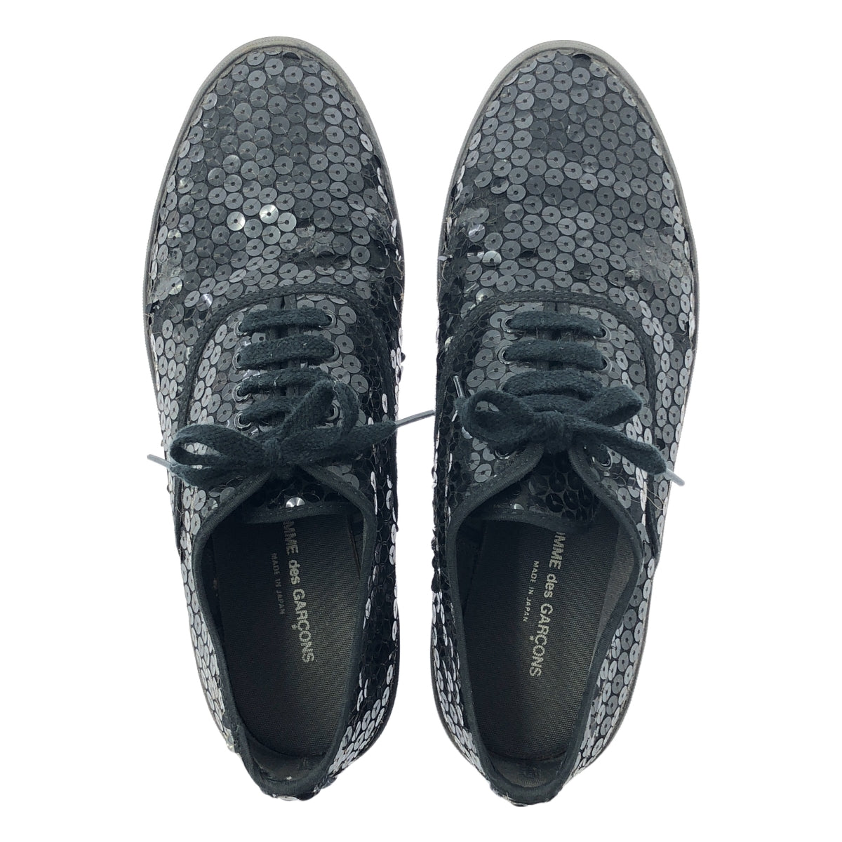 COMME des GARCONS / コムデギャルソン | スパンコール装飾スニーカー | 25 | ブラック | レディース