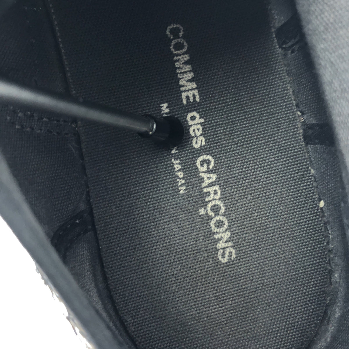COMME des GARCONS / コムデギャルソン | スパンコール装飾スニーカー | 25 | ブラック | レディース