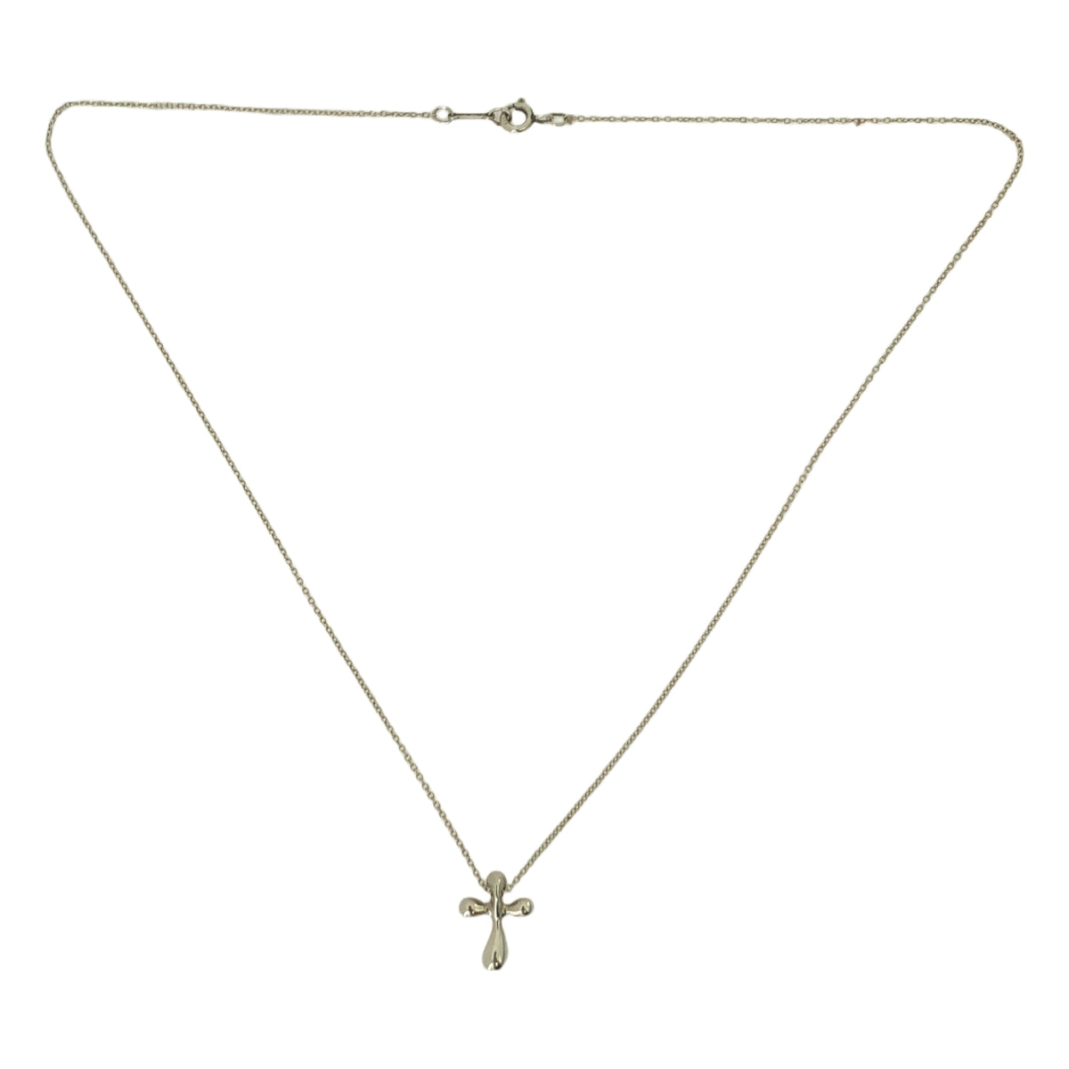 [狀況良好] Tiffany &amp; Co. / Elsa Peretti 925 銀小十字架項鍊 | 銀 | 女士