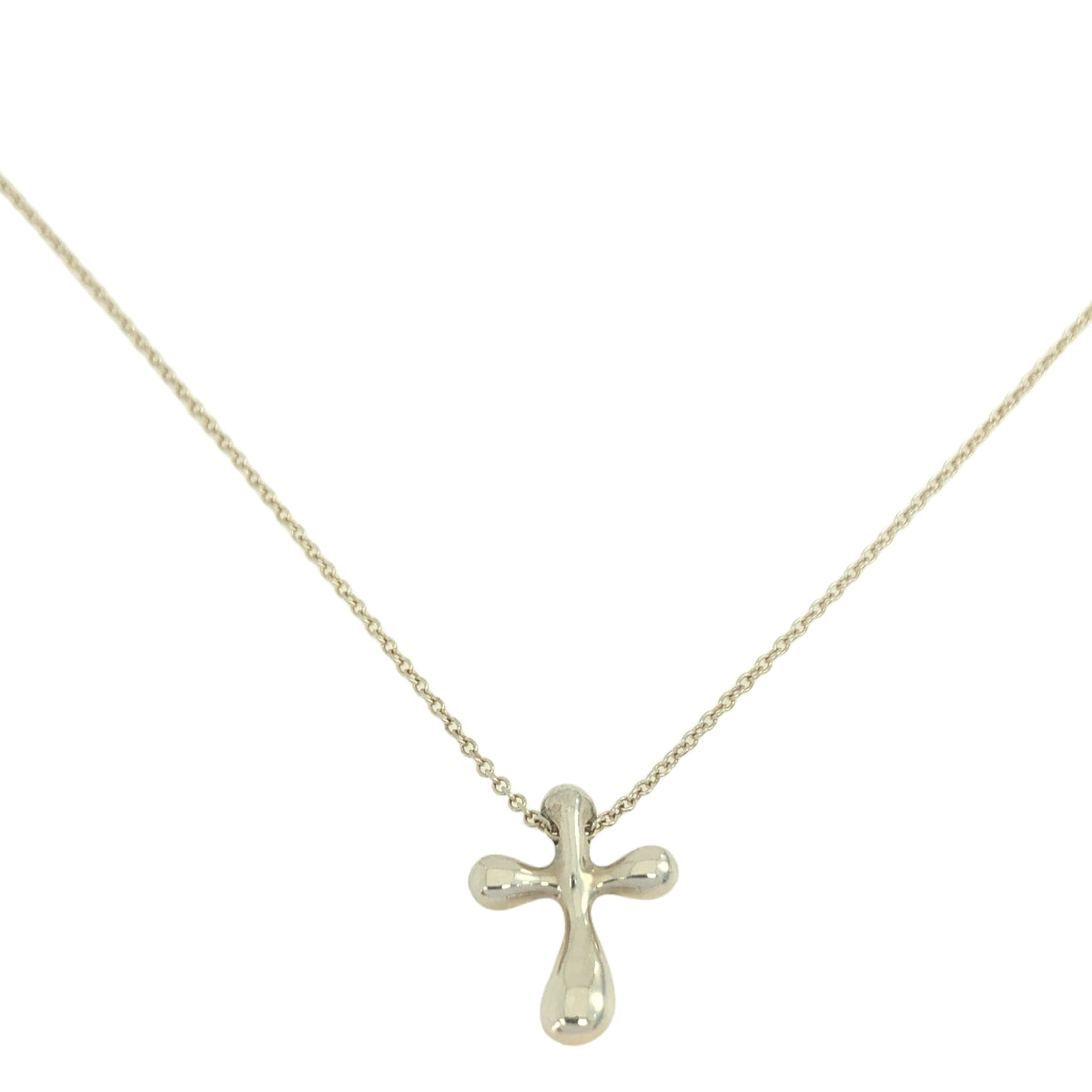 [狀況良好] Tiffany &amp; Co. / Elsa Peretti 925 銀小十字架項鍊 | 銀 | 女士