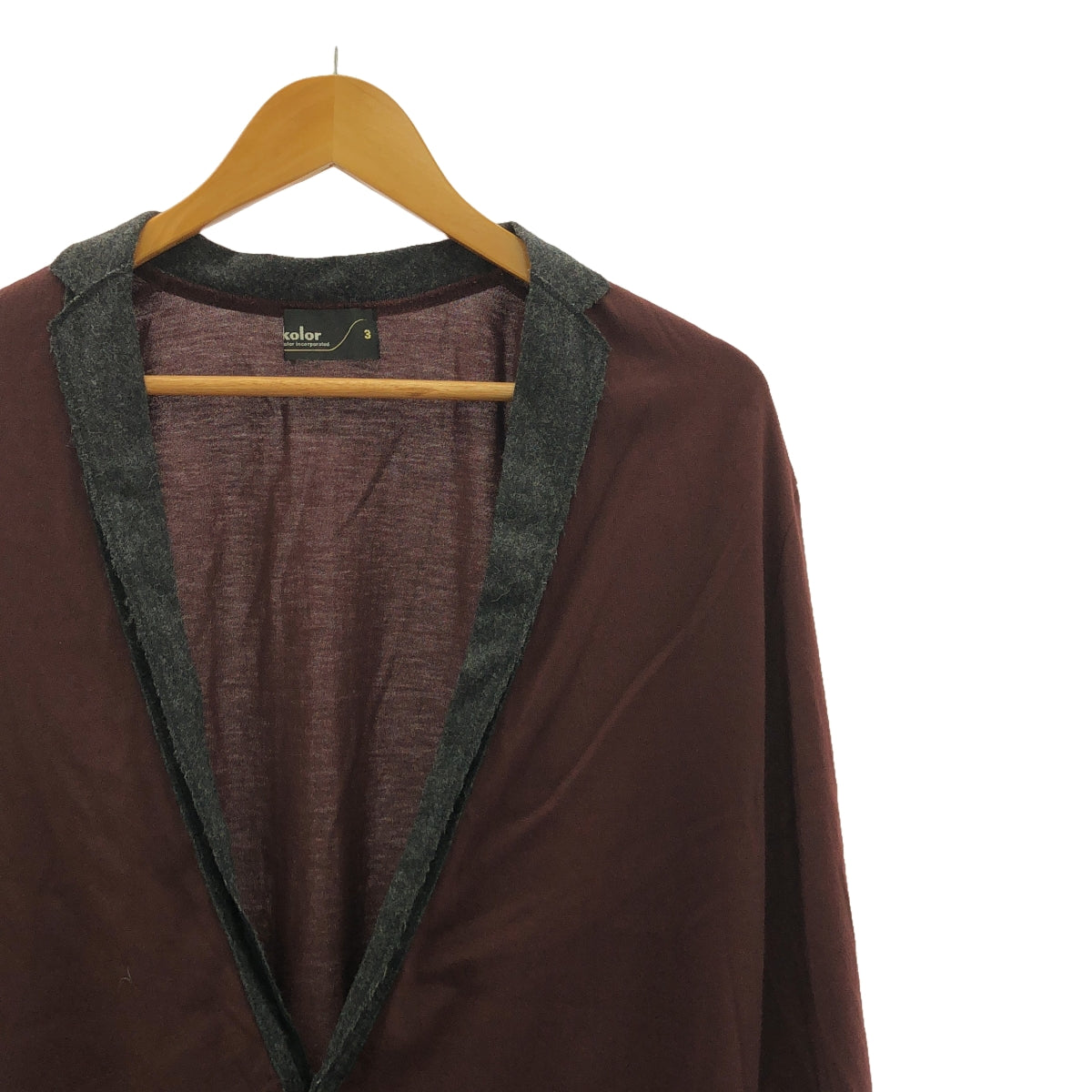 kolor / Color | Cotton switching cardigan | 3 | Men's