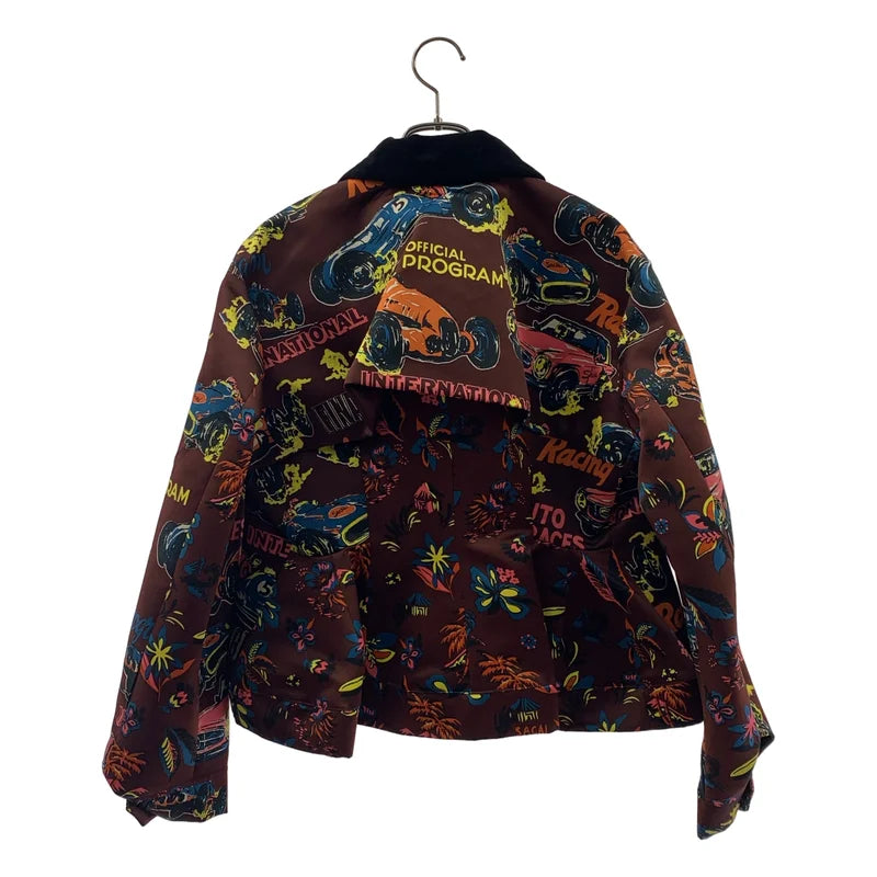 sacai / 사카이 | 2025SS | Car Race Tropical Print Jacket 카 레이스 프린트 재킷 | 1 | 여성