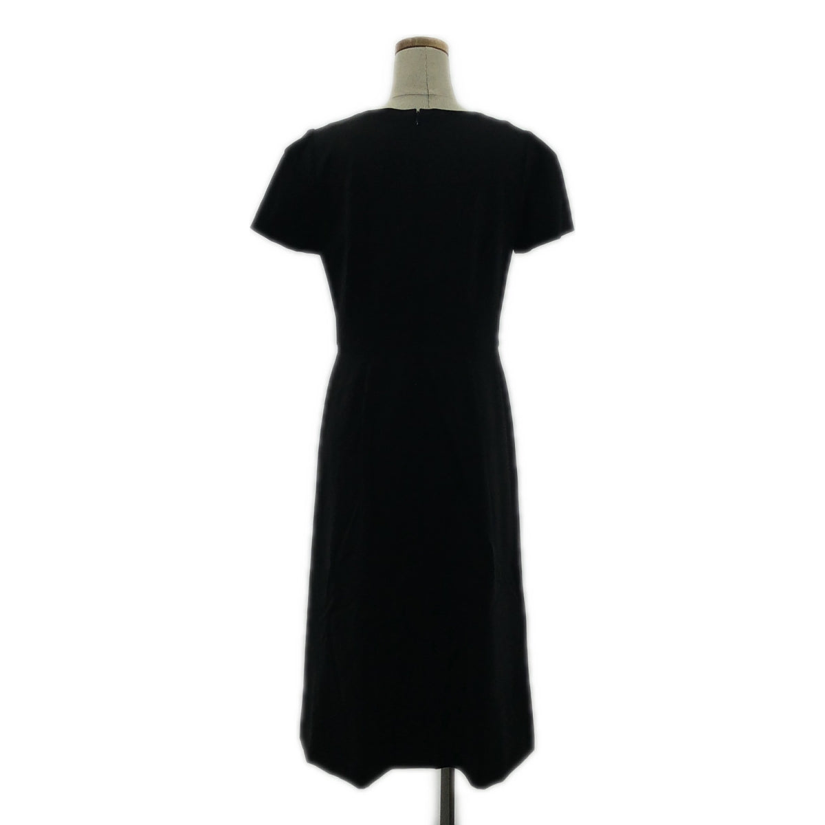 理論 | 圓領羊毛短袖洋裝 | 38 | 黑色 | 女款
