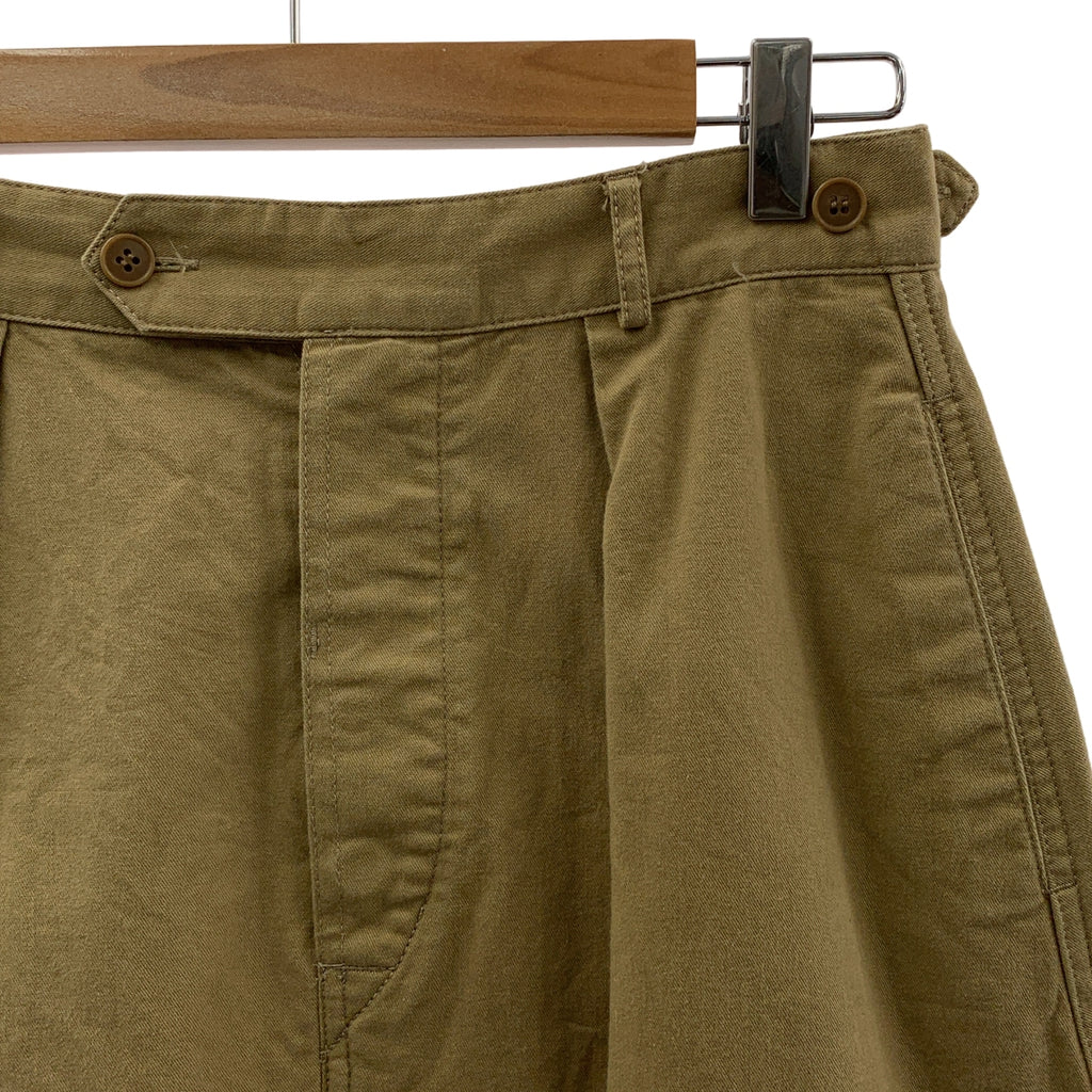 maison de SOIL / メゾンドソイル | コットンツイル タック サイドボタン フレアスカート | 2 | ベージュ | レディース