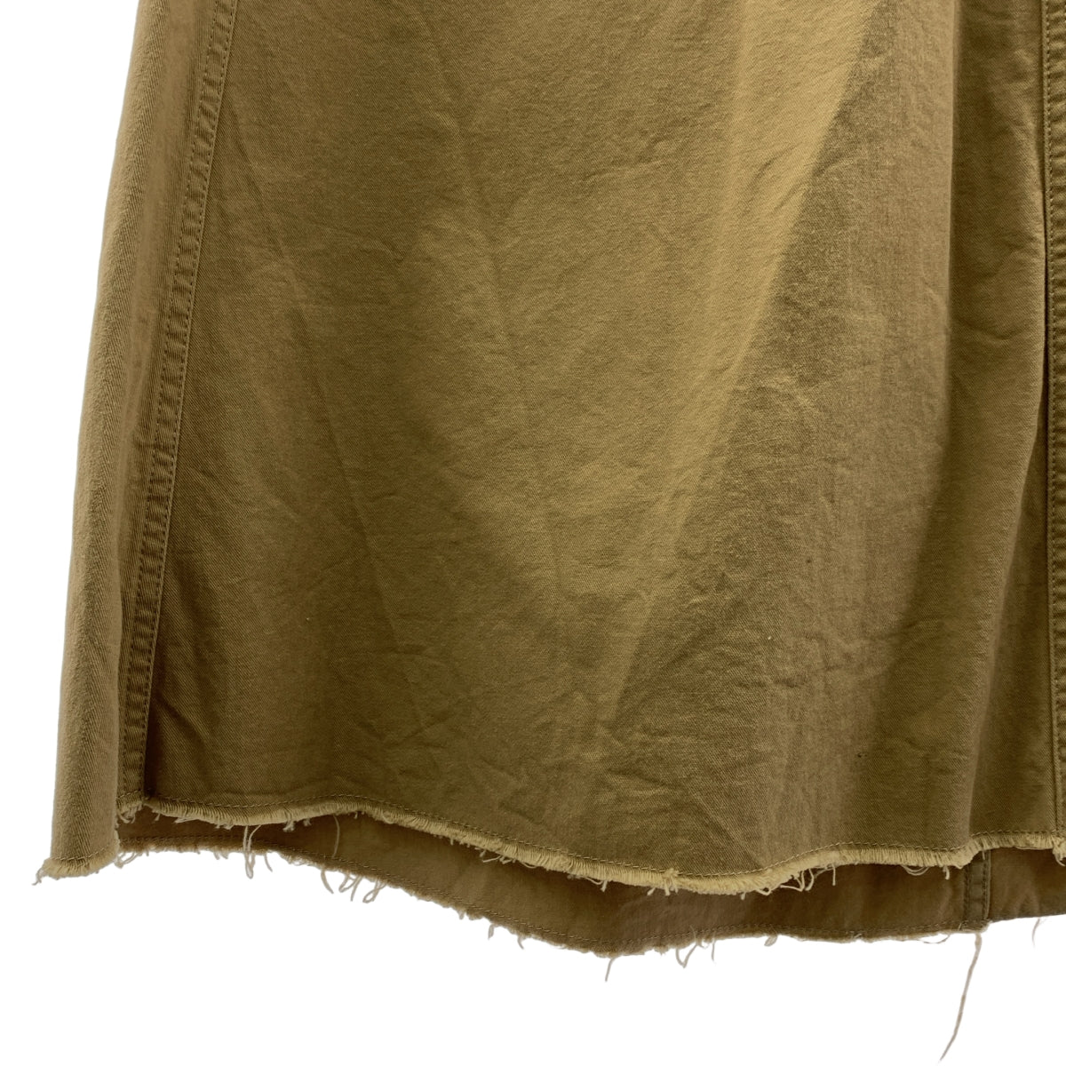 maison de SOIL / メゾンドソイル | コットンツイル タック サイドボタン フレアスカート | 2 | ベージュ | レディース