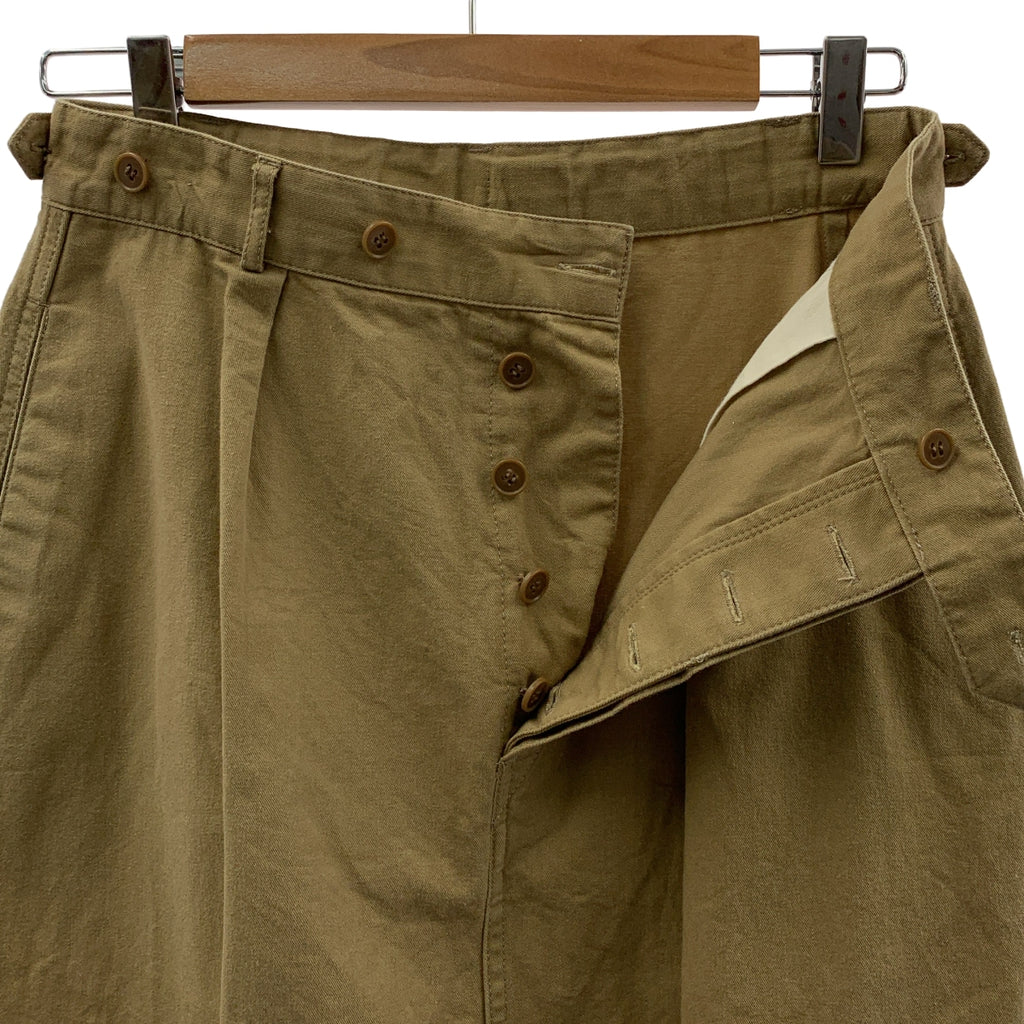 maison de SOIL / メゾンドソイル | コットンツイル タック サイドボタン フレアスカート | 2 | ベージュ | レディース