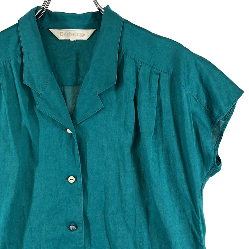 Burberrys / バーバリーズ | ロゴボタン オープンカラー シャツ |