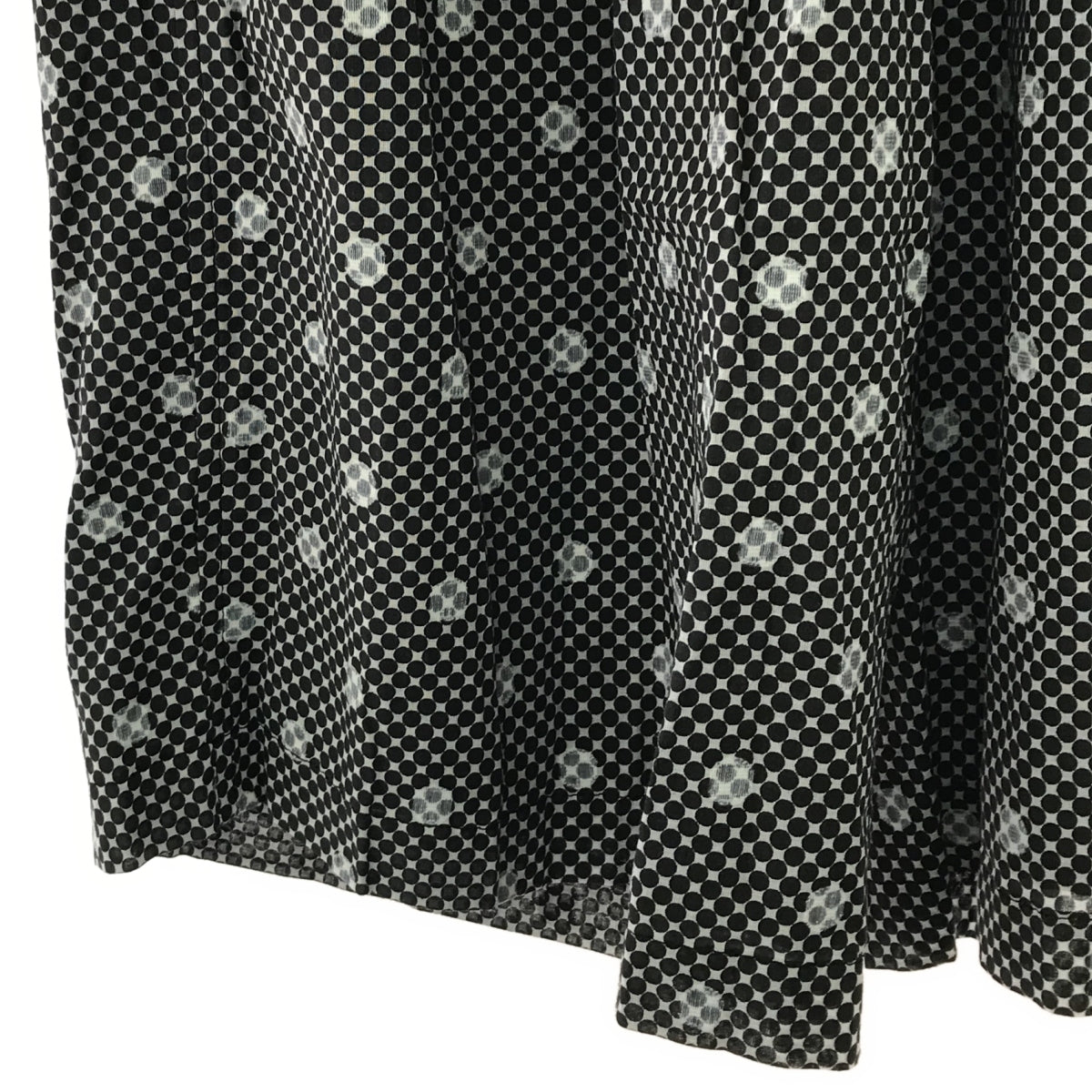 tao COMME des GARCONS / タオコムデギャルソン | 2023SS | 水玉 ドット イージーワイドパンツ | S | ブラック/ホワイト | レディース