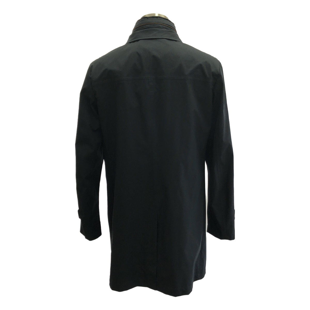 【美品】  MooRER / ムーレー | GROMO-ADS ACQUA PROOF 着脱可能ライナー付 ステンカラーコート | 48 | ネイビー | メンズ