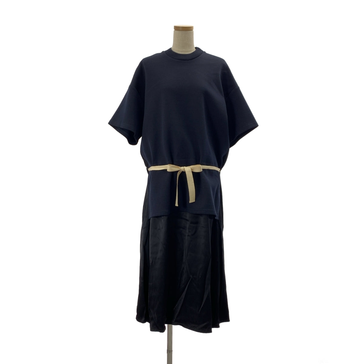 Plan C / プランシー | レイヤード スウェット ボリューム ドレス ワンピース | 40 | レディース