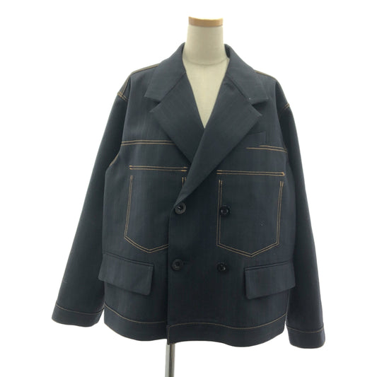 sacai / サカイ | 2024SS | Chalk Stripe Bonding Jacket / チョークストライプ ボンディング ジャケット | 3 | レディース