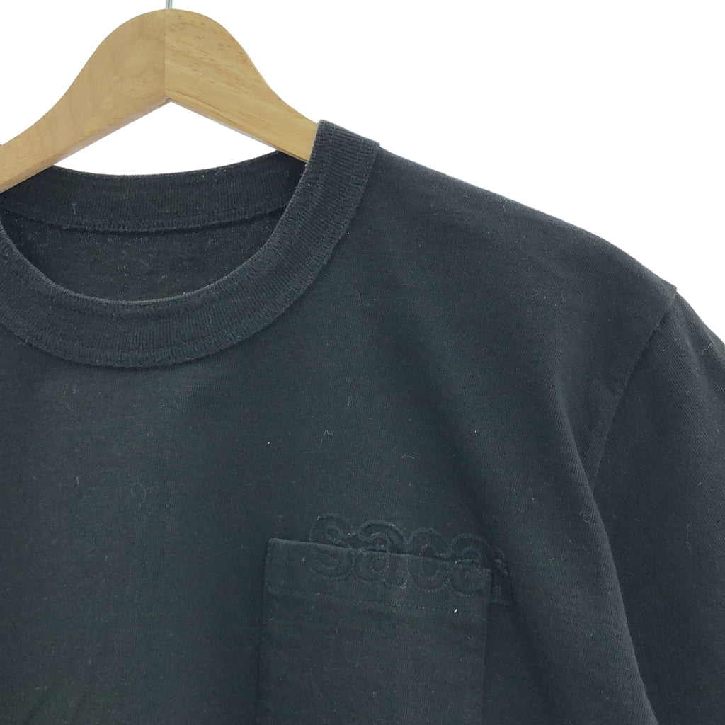 sacai | 2023SS | 刺繡T卹 | 尺寸 2 | 黑色 | 男款