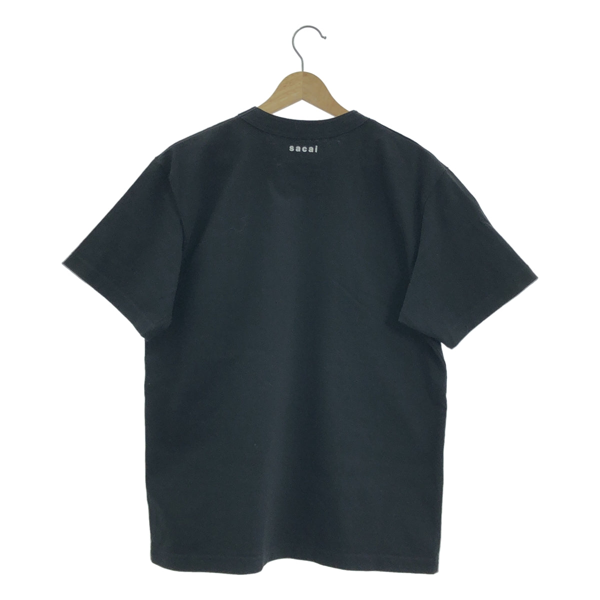 sacai / サカイ | 2023SS | Embroidery T-Shirt ロゴ刺しゅう Tシャツ | 2 | ブラック | メンズ