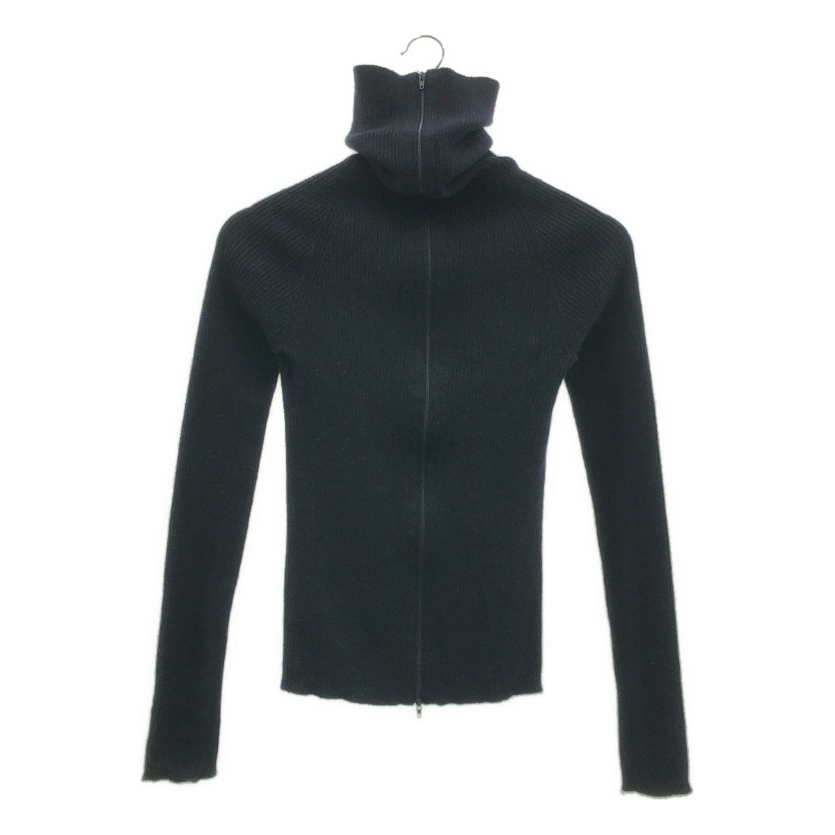 Yohji Yamamoto FEMME / ヨウジヤマモトファム | 2010AW | ウール ロングネック ジップ ジャケット | 2 | レディース