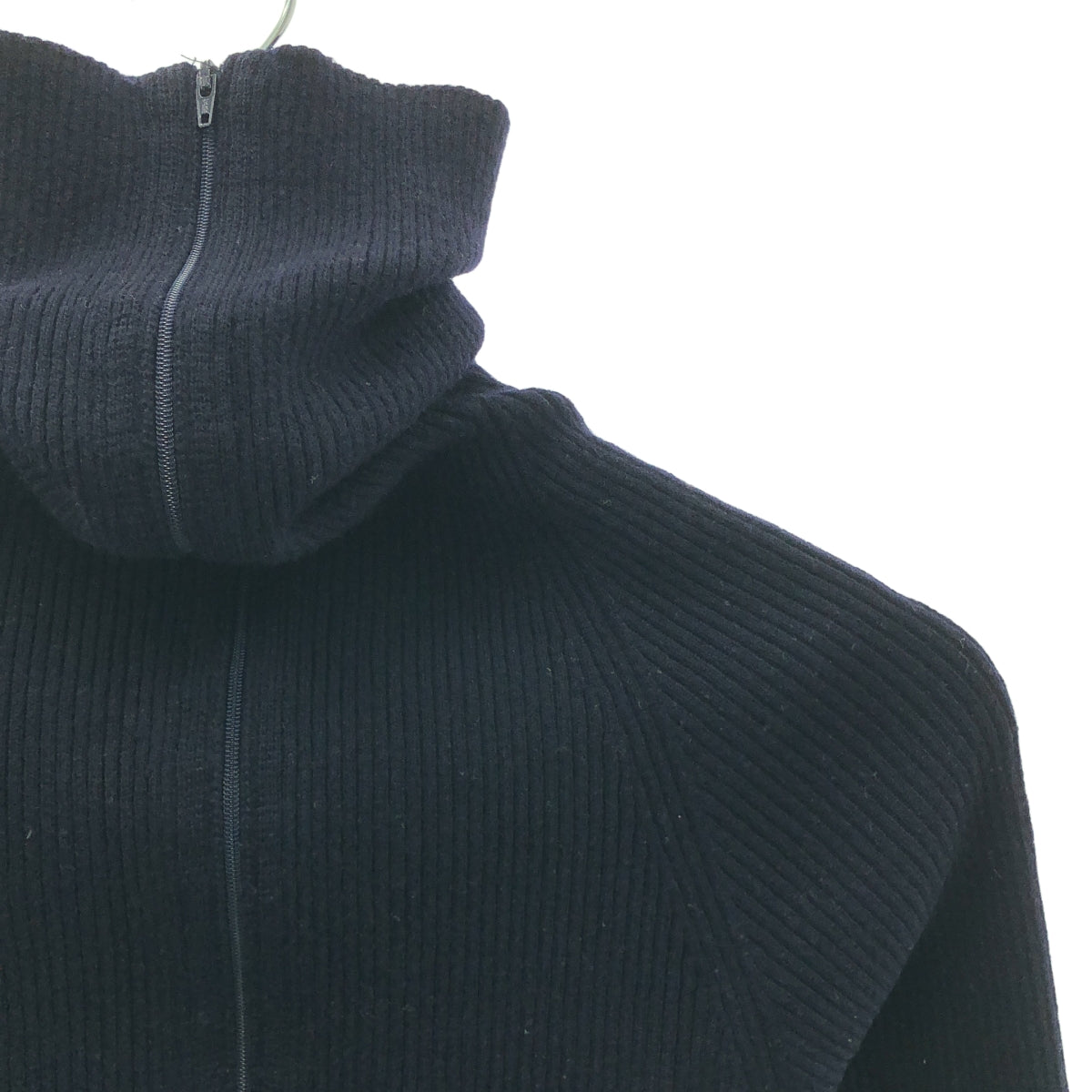 Yohji Yamamoto FEMME / ヨウジヤマモトファム | 2010AW | ウール ロングネック ジップ ジャケット | 2 | レディース