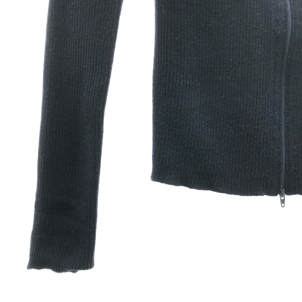 Yohji Yamamoto FEMME / ヨウジヤマモトファム | 2010AW | ウール ロングネック ジップ ジャケット | 2 | レディース