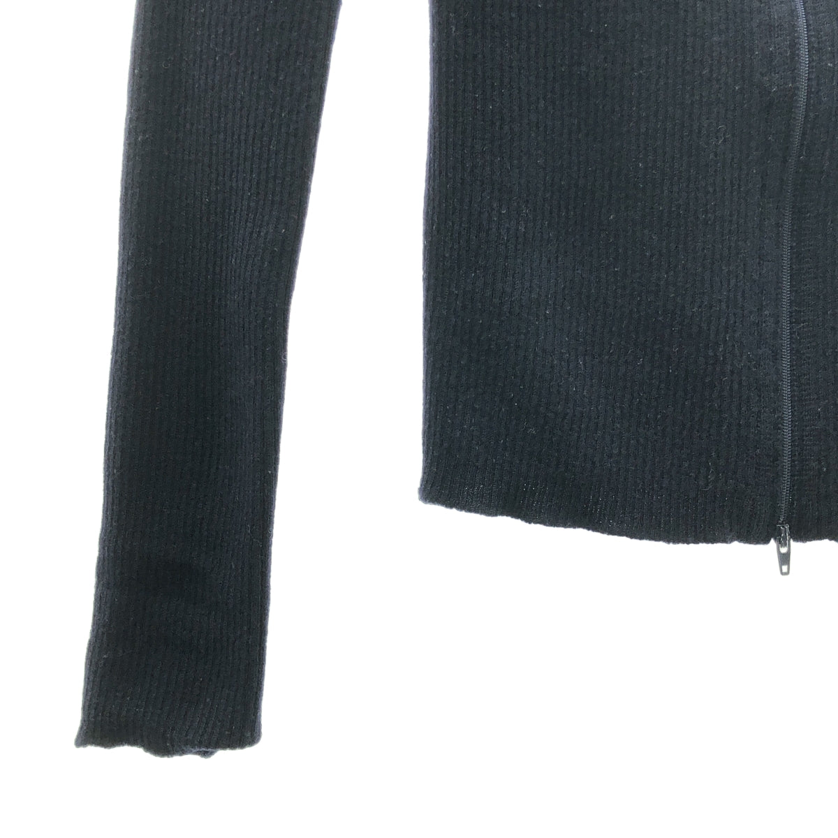 Yohji Yamamoto FEMME / ヨウジヤマモトファム | 2010AW | ウール ロングネック ジップ ジャケット | 2 | レディース